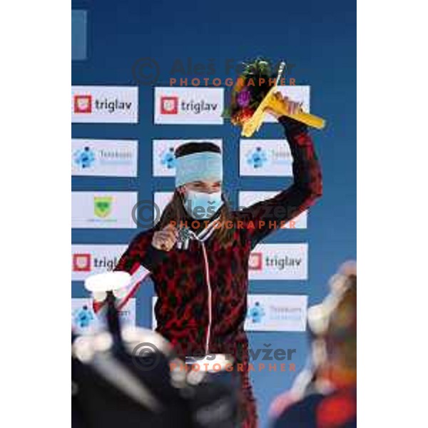 DUJMOVITS Julia (AUT), second placed at Snowboard World Championships at Rogla Ski resort, Slovenia on March 1, 2021