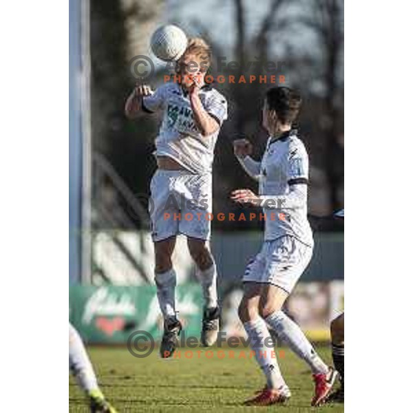 in action during Prva liga Telekom Slovenije football match between Mura and Aluminij in Fazanerija, Murska Sobota, Slovenia on March 6, 2021