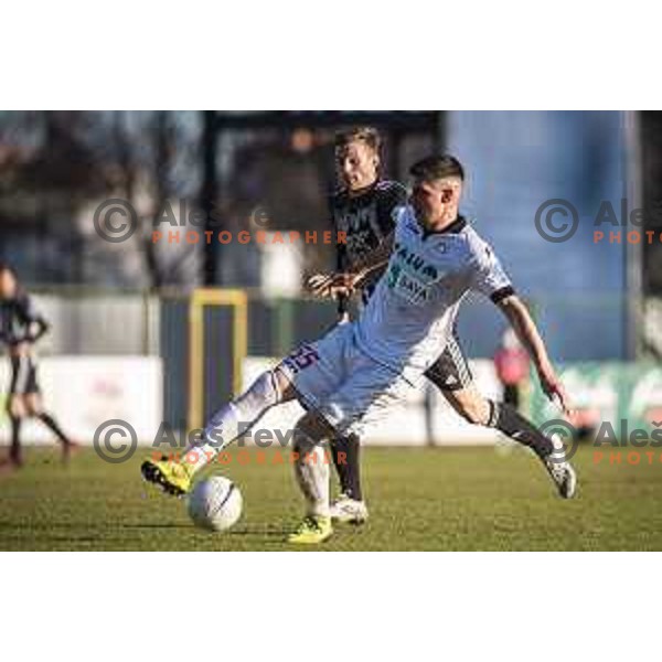 Emir Azemovic in action during Prva liga Telekom Slovenije football match between Mura and Aluminij in Fazanerija, Murska Sobota, Slovenia on March 6, 2021