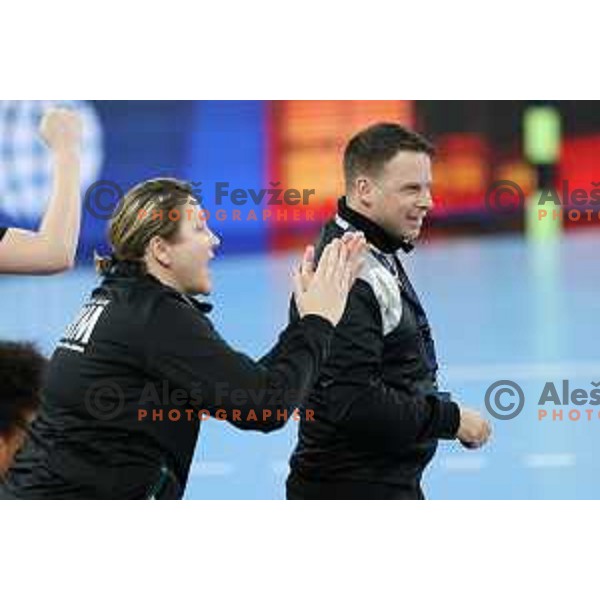 Head coach Uros Bregar during EHF Champions League Women eight-final 2020-2021 handball match between Krim Mercator (SLO) and CSKA (RUS) in Ljubljana, Slovenia on March 6, 2021