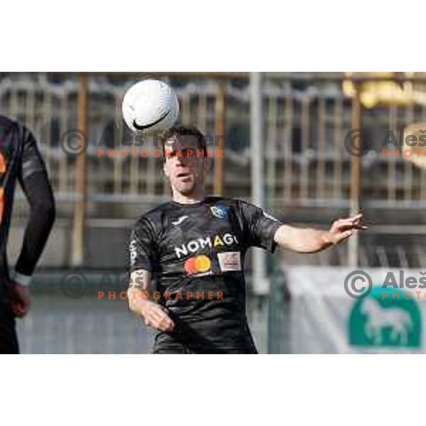 Luka Zinko in action during Prva Liga Telekom Slovenije 2020-2021 football match between Tabor CB 24 Sezana and Bravo in Sezana on March 7, 2021