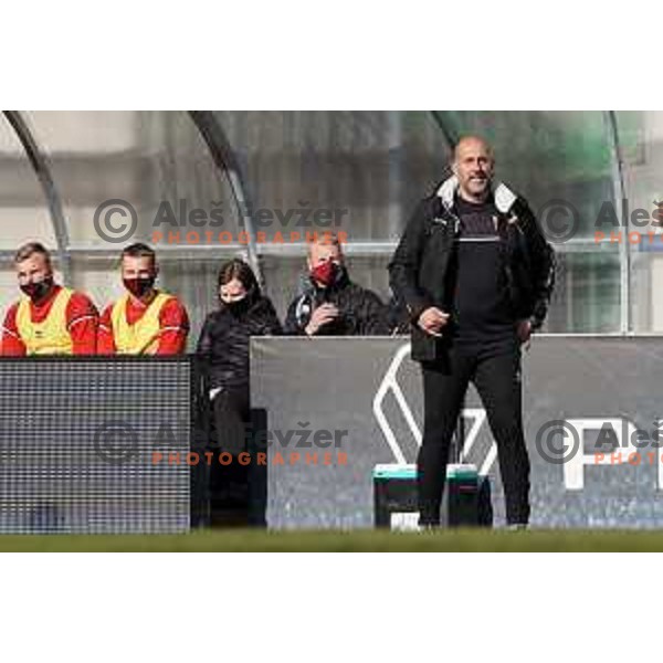 Igor Bozic in action during Prva Liga Telekom Slovenije 2020-2021 football match between Tabor CB 24 Sezana and Bravo in Sezana on March 7, 2021