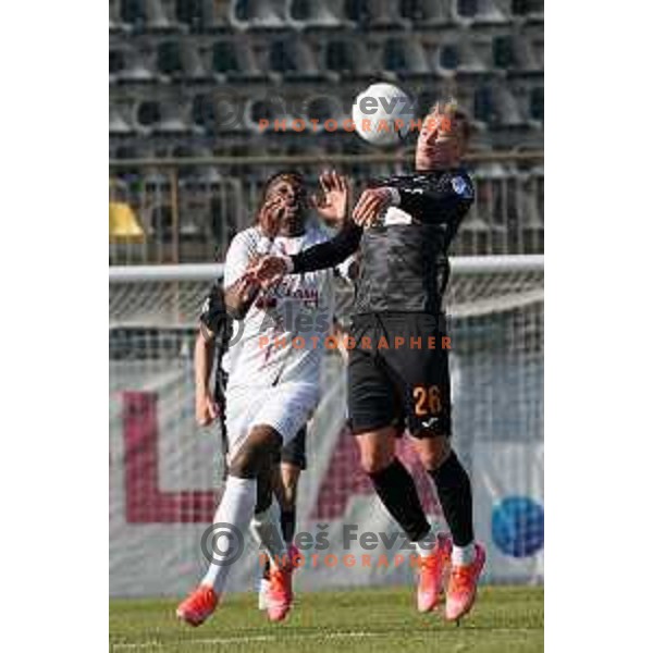 Sandi Ogrinec in action during Prva Liga Telekom Slovenije 2020-2021 football match between Tabor CB 24 Sezana and Bravo in Sezana on March 7, 2021