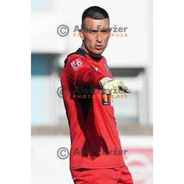 Igor Vekic in action during Prva Liga Telekom Slovenije 2020-2021 football match between Tabor CB 24 Sezana and Bravo in Sezana on March 7, 2021