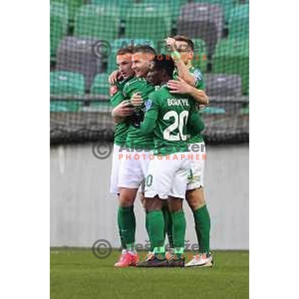 Mihailo Perovic in action during Prva Liga Telekom Slovenije 2020-2021 football match between Olimpija and Celje in SRC Stozice, Ljubljana, Slovenia on March 7, 2021
