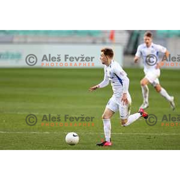 Maj Roric in action during Prva Liga Telekom Slovenije 2020-2021 football match between Olimpija and Celje in SRC Stozice, Ljubljana, Slovenia on March 7, 2021