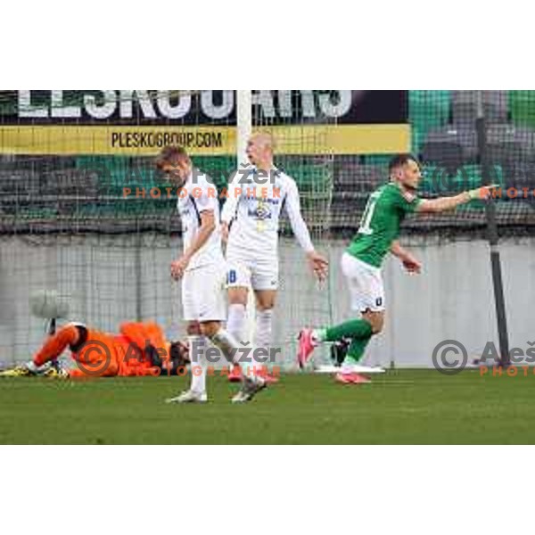 Mihailo Perovic in action during Prva Liga Telekom Slovenije 2020-2021 football match between Olimpija and Celje in SRC Stozice, Ljubljana, Slovenia on March 7, 2021