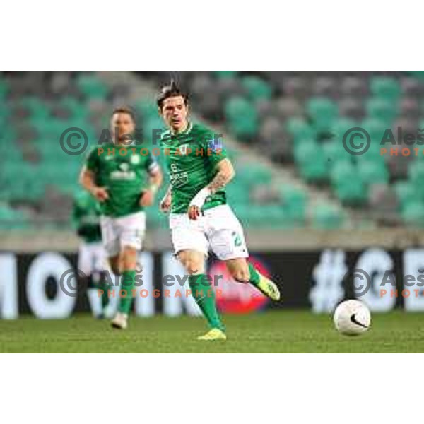 Ante Coric in action during Prva Liga Telekom Slovenije 2020-2021 football match between Olimpija and Celje in SRC Stozice, Ljubljana, Slovenia on March 7, 2021