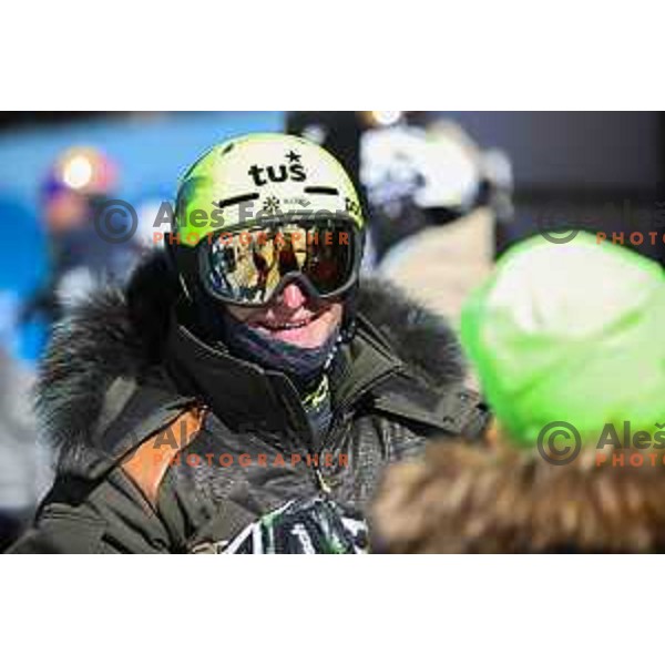 Tim Mastnak (SLO) at FIS Snowboard World Cup Parallel Giant Slalom at Rogla Ski resort, Slovenia on March 6, 2021