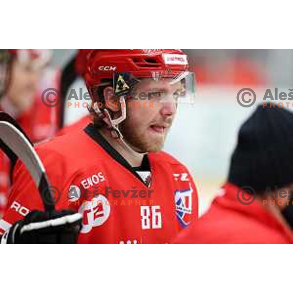 Timotej Kocar during Alps league ice-hockey match between Acroni Jesenice and SZ Olimpija in Jesenice, Slovenia on March 9, 2021