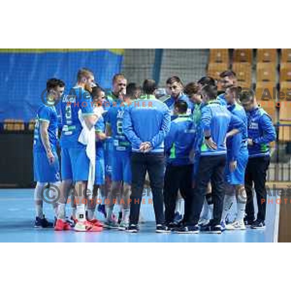 Ljubomir Vranjes during handball match between Slovenia and Poland, Euro Handball 2022 Qualifyer in Celje on March 9, 2021 