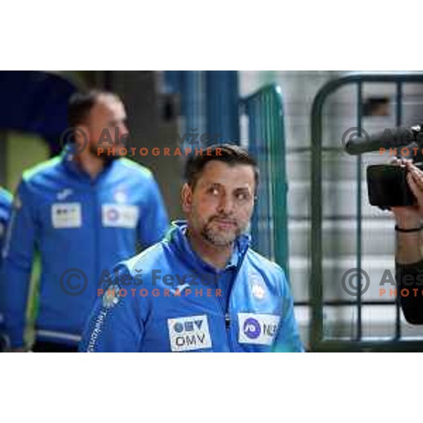 Ljubomir Vranjes during handball match between Slovenia and Poland, Euro Handball 2022 Qualifyer in Celje on March 9, 2021 