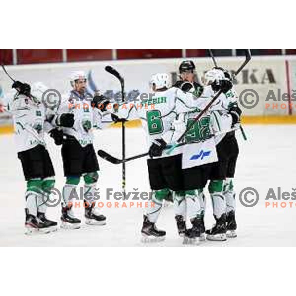 In action during Alps league ice-hockey match between Acroni Jesenice and SZ Olimpija in Jesenice, Slovenia on March 9, 2021