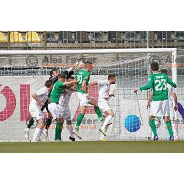 in action during Prva Liga Telekom Slovenije 2020-2021 football match between Tabor CB 24 and Olimpija in Sezana on March 11, 2021