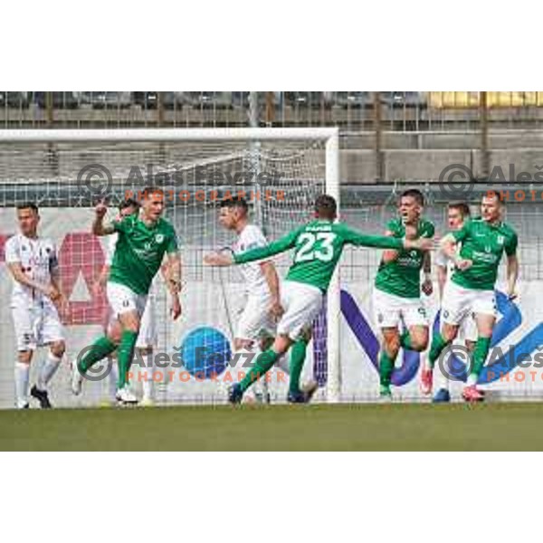 in action during Prva Liga Telekom Slovenije 2020-2021 football match between Tabor CB 24 and Olimpija in Sezana on March 11, 2021