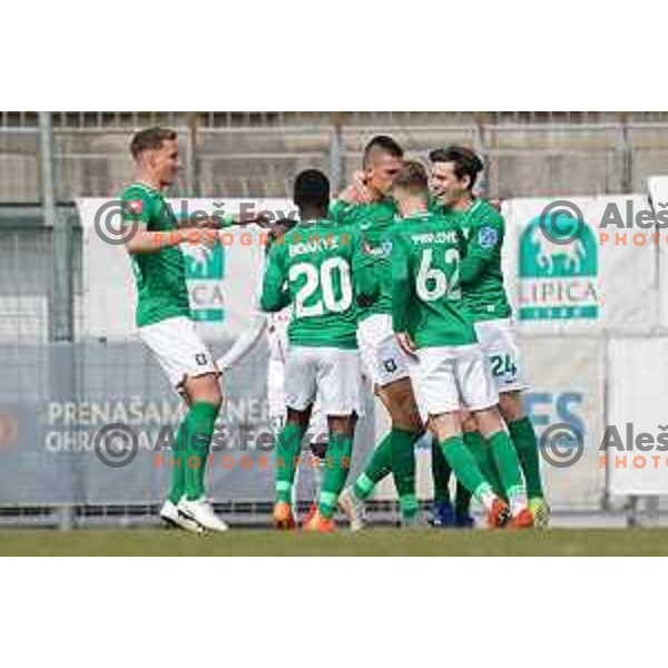 in action during Prva Liga Telekom Slovenije 2020-2021 football match between Tabor CB 24 and Olimpija in Sezana on March 11, 2021