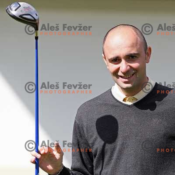 Slavko Papler, PGA golf professional, golf course Arboretum, Rudnik pri Radomljah, Slovenia 4.4.2008 