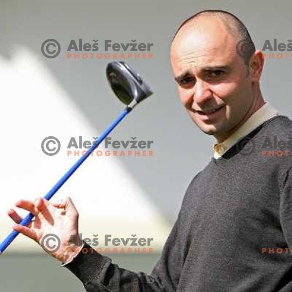 Slavko Papler, PGA golf professional, golf course Arboretum, Rudnik pri Radomljah, Slovenia 4.4.2008 