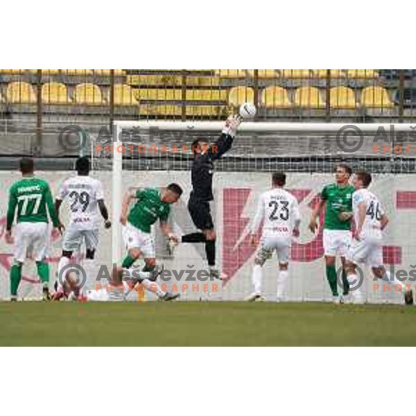 in action during Prva Liga Telekom Slovenije 2020-2021 football match between Tabor CB 24 and Olimpija in Sezana on March 11, 2021