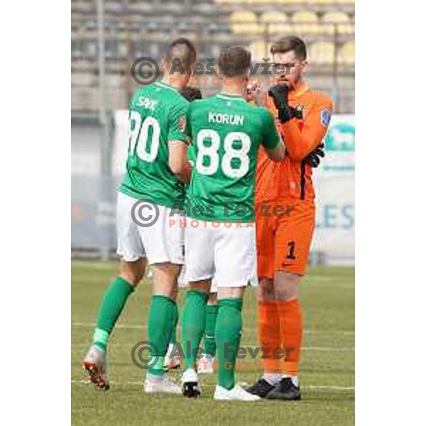 in action during Prva Liga Telekom Slovenije 2020-2021 football match between Tabor CB 24 and Olimpija in Sezana on March 11, 2021