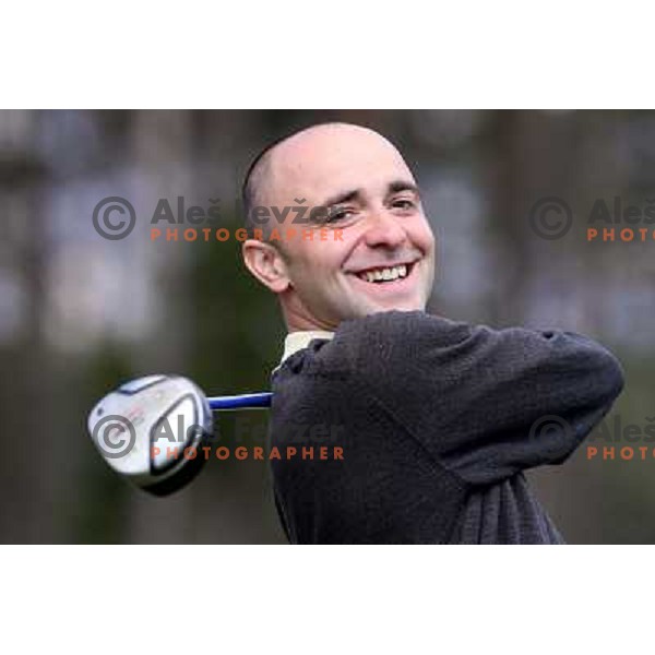 Slavko Papler, PGA golf professional, golf course Arboretum, Rudnik pri Radomljah, Slovenia 4.4.2008 