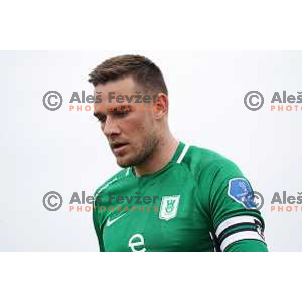 Timi Max Elsnik in action during Prva Liga Telekom Slovenije 2020-2021 football match between Tabor CB 24 and Olimpija in Sezana on March 11, 2021