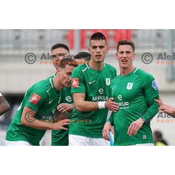 in action during Prva Liga Telekom Slovenije 2020-2021 football match between Tabor CB 24 and Olimpija in Sezana on March 11, 2021