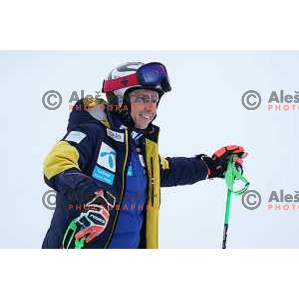 Course inspection before first run of AUDI FIS World Cup Giant Slalom for Vitranc Cup in Kranjska gora, Slovenia on March 13, 2021