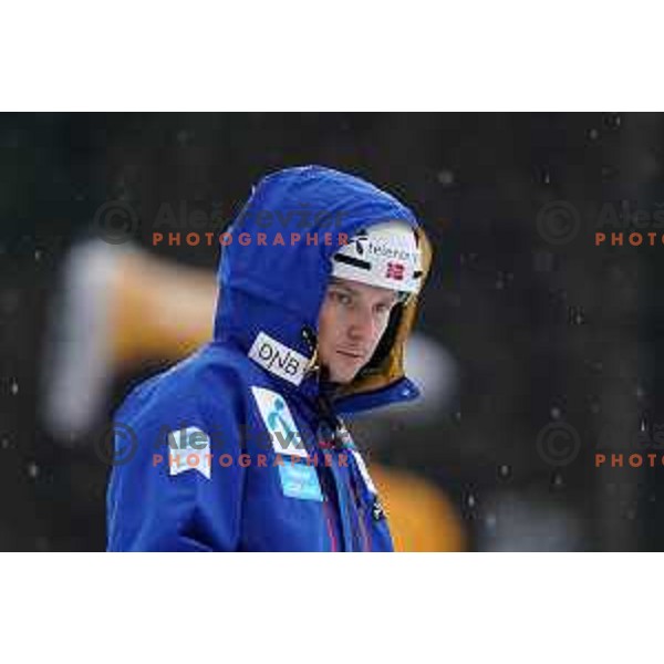 During course inspection before first run of AUDI FIS World Cup Slalom for 60.Vitranc Cup in Kranjska gora, Slovenia on March 14, 2021