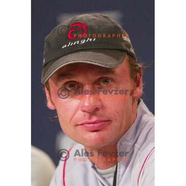 Ernesto Bertarelli at America\'s Cup Final sailing match race between team New Zealand and team Alinghi in Auckland, New Zealand on March 2, 2003. Team Alinghi defeated Team New Zealand 5:0