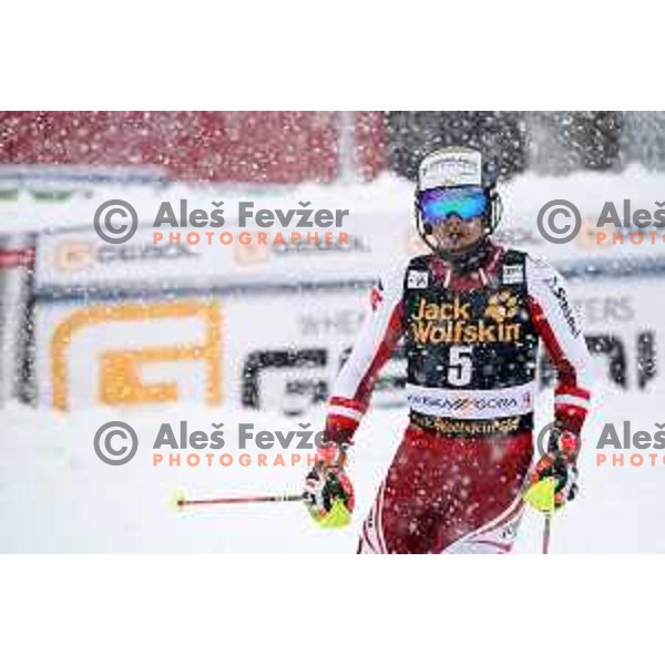Manuel Feller at AUDI FIS World Cup Slalom for 60.Vitranc Cup in Kranjska gora, Slovenia on March 14, 2021