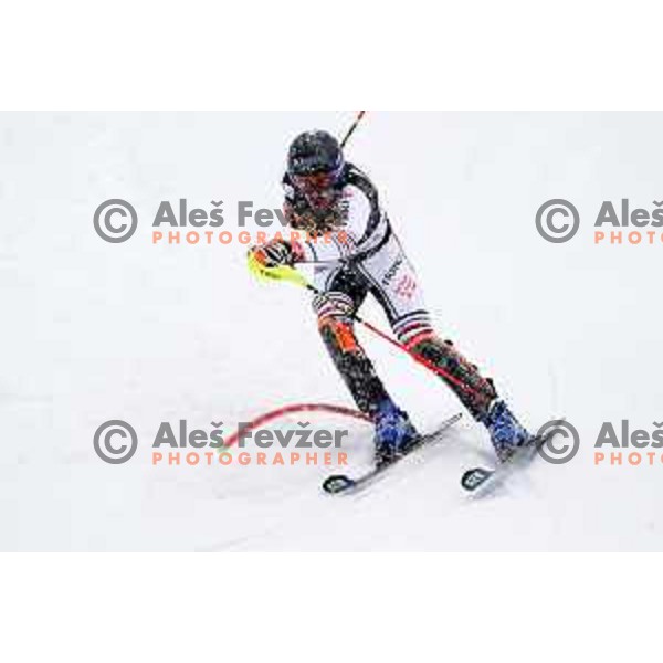 Victor Muffat- Jeandet at AUDI FIS World Cup Slalom for 60.Vitranc Cup in Kranjska gora, Slovenia on March 14, 2021