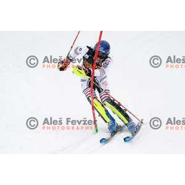 Clement Noel, winner of AUDI FIS World Cup Slalom for 60.Vitranc Cup in Kranjska gora, Slovenia on March 14, 2021