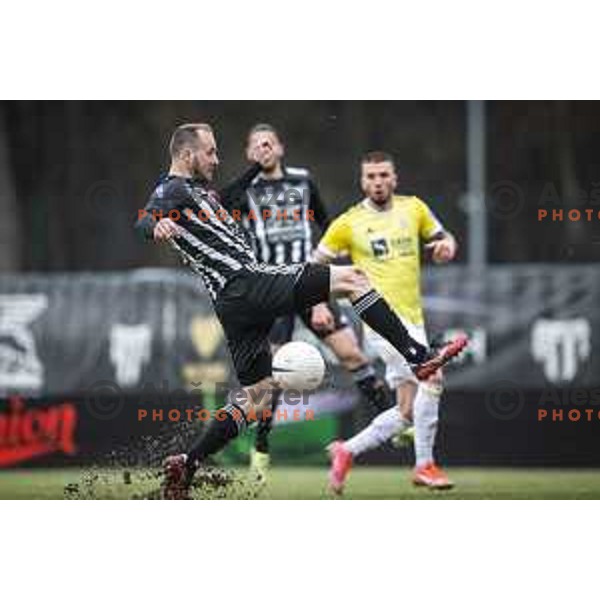 Matic Marusko in action during Prva liga Telekom Slovenije football match between Mura and Maribor in Fazanerija, Murska Sobota, Slovenia on March 14, 2021