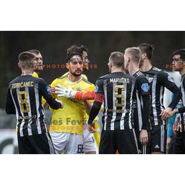 Ilija Martinovic in action during Prva liga Telekom Slovenije football match between Mura and Maribor in Fazanerija, Murska Sobota, Slovenia on March 14, 2021