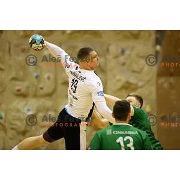Stefan Ranisavljevic during 1.NLB league match between Riko Ribnica and Celje Pivovarna Lasko in Ribnica on on March 20, 2021