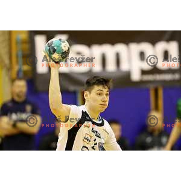 Tilen Strmljan during 1.NLB league match between Riko Ribnica and Celje Pivovarna Lasko in Ribnica on on March 20, 2021