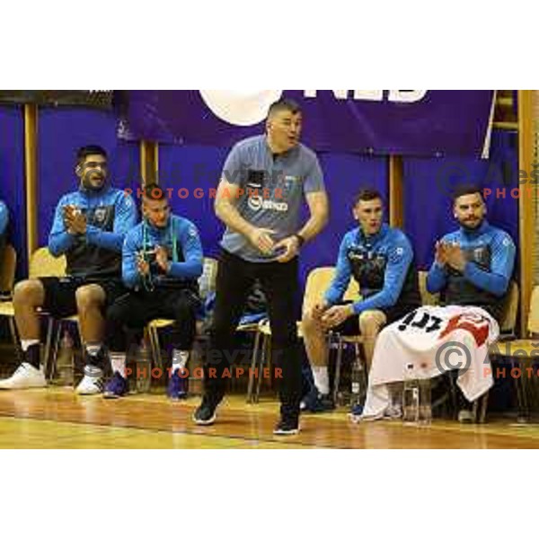 Gregor Cvijic during 1.NLB league match between Riko Ribnica and Celje Pivovarna Lasko in Ribnica on on March 20, 2021