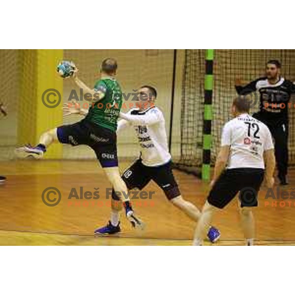 Ziga Mlakar during 1.NLB league match between Riko Ribnica and Celje Pivovarna Lasko in Ribnica on on March 20, 2021