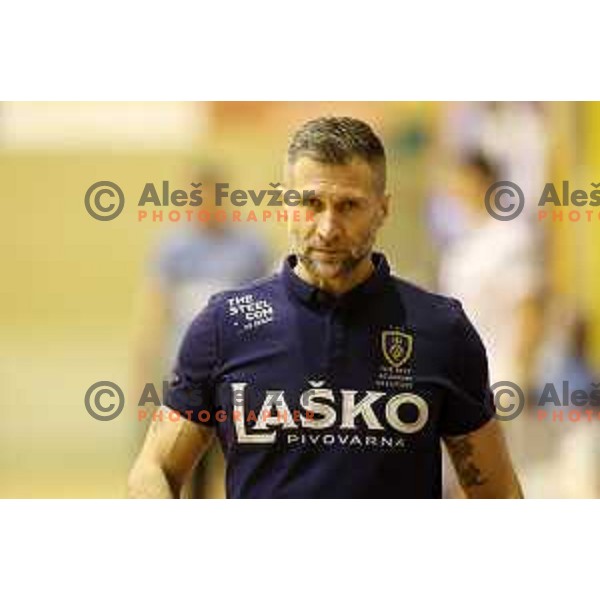 Tomaz Ocvirk during 1.NLB league match between Riko Ribnica and Celje Pivovarna Lasko in Ribnica on on March 20, 2021