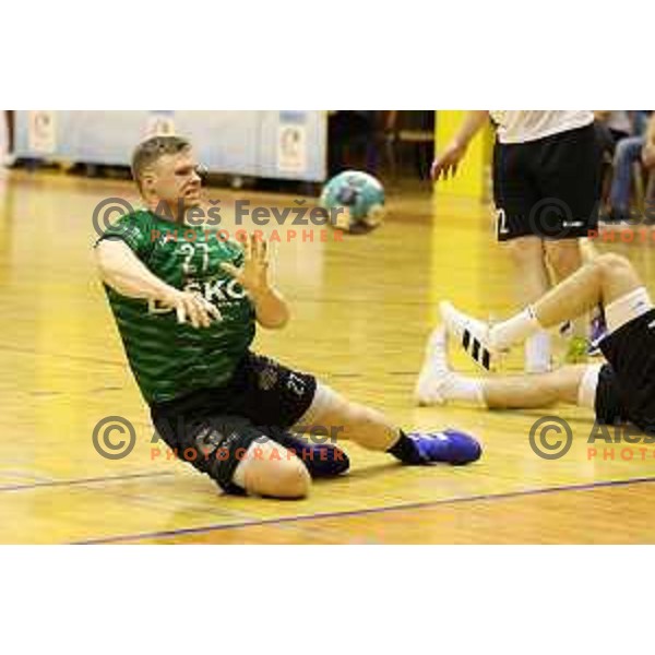 Kristjan Horzen during 1.NLB league match between Riko Ribnica and Celje Pivovarna Lasko in Ribnica on on March 20, 2021