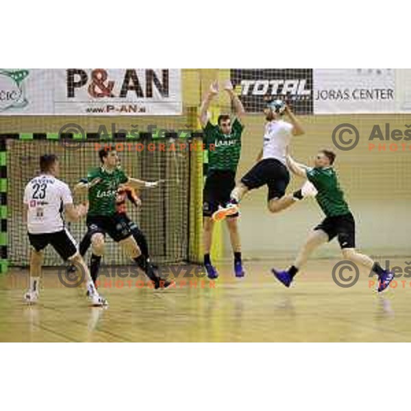 Josip Sarac during 1.NLB league match between Riko Ribnica and Celje Pivovarna Lasko in Ribnica on on March 20, 2021
