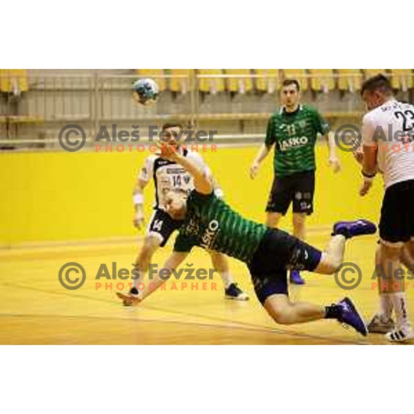 Ziga Mlakar during 1.NLB league match between Riko Ribnica and Celje Pivovarna Lasko in Ribnica on on March 20, 2021