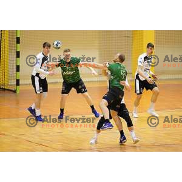 Ziga Mlakar during 1.NLB league match between Riko Ribnica and Celje Pivovarna Lasko in Ribnica on on March 20, 2021