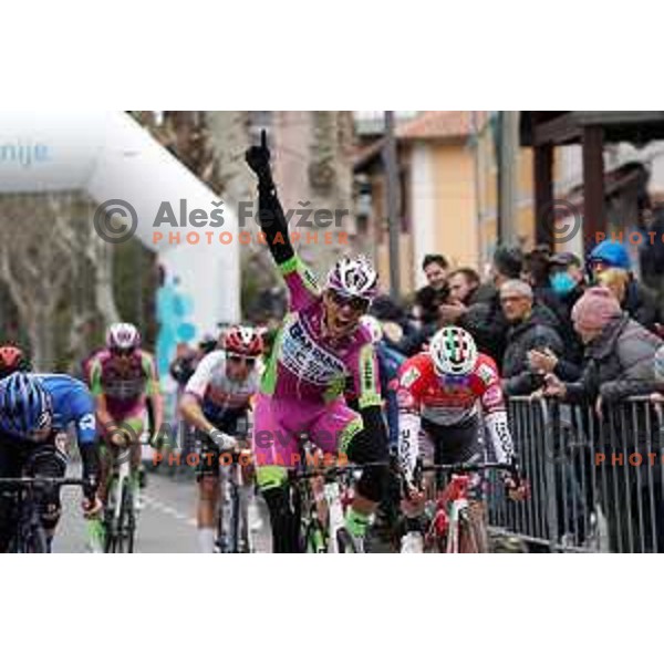 Mirco Maestri, winner of Grand Prix of Slovenian Istria - UCI cycling race in Izola on March 21, 2021