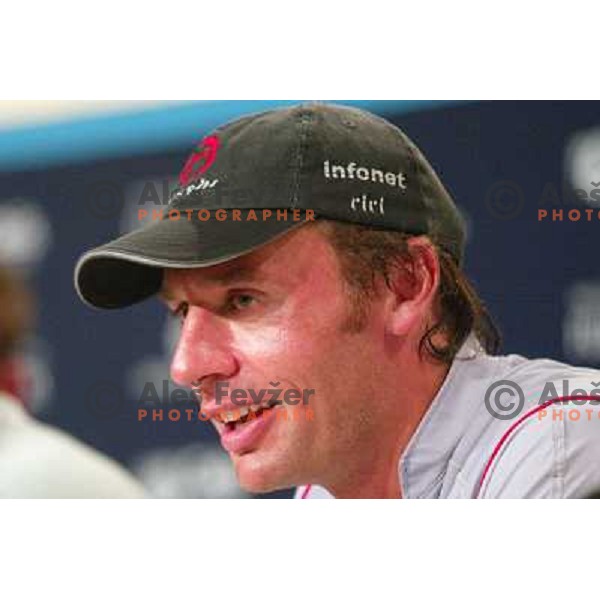 Ernesto Bertarelli at America\'s Cup Final sailing match race between team New Zealand and team Alinghi in Auckland, New Zealand on March 2, 2003. Team Alinghi defeated Team New Zealand 5:0