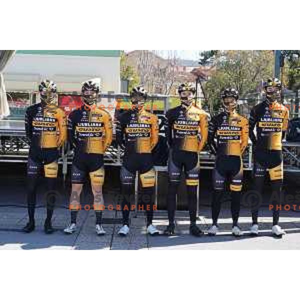 Team Ljubljana Gusto Santic at Grand Prix of Slovenian Istria - UCI cycling race in Izola on March 21, 2021