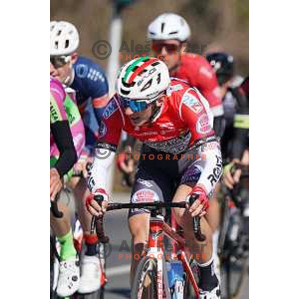 Ziga Jerman racing at Grand Prix of Slovenian Istria - UCI cycling race in Izola on March 21, 2021