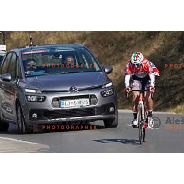 Ziga Jerman racing at Grand Prix of Slovenian Istria - UCI cycling race in Izola on March 21, 2021