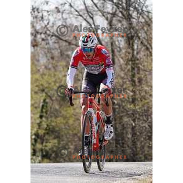 Ziga Jerman racing at Grand Prix of Slovenian Istria - UCI cycling race in Izola on March 21, 2021